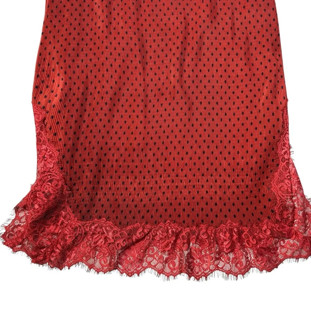 Free People Margot 2 Piece Slip Polka Dot Dress Set Size 10